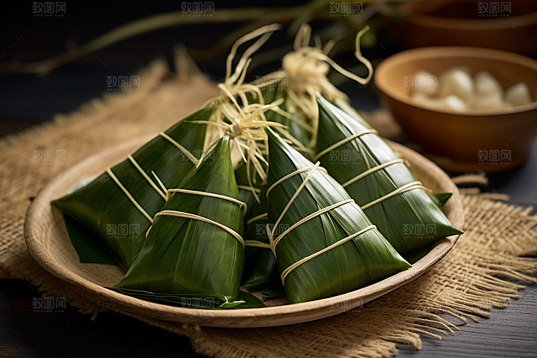 粽子美味小吃摄影图