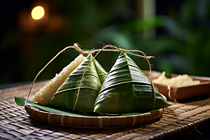 粽子传统美食小吃摄影图