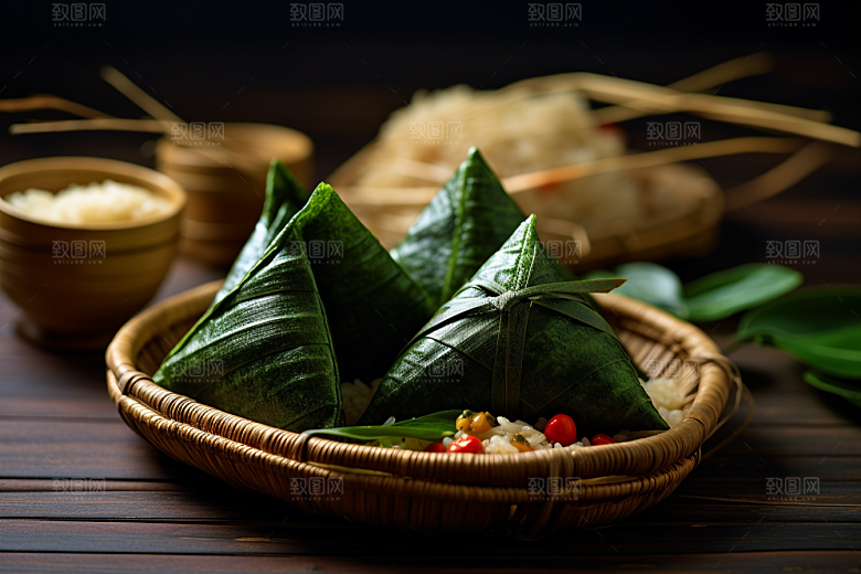 粽子高清小吃摄影图