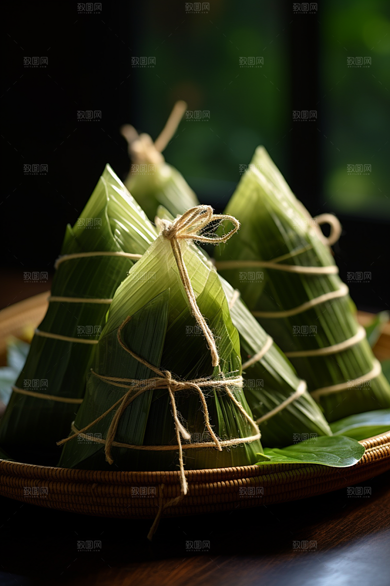 粽子端午节传统美食摄影图