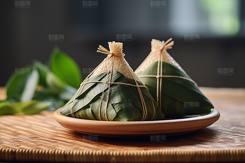 粽子小吃自然摄影图