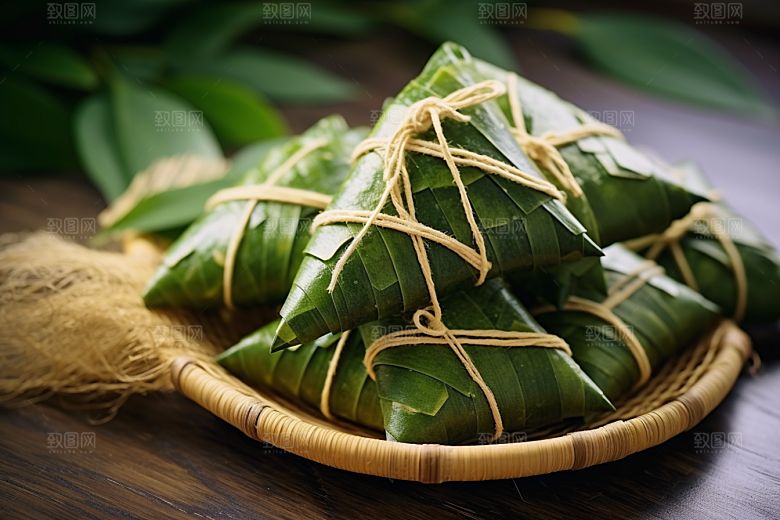 粽子自然包粽子摄影图