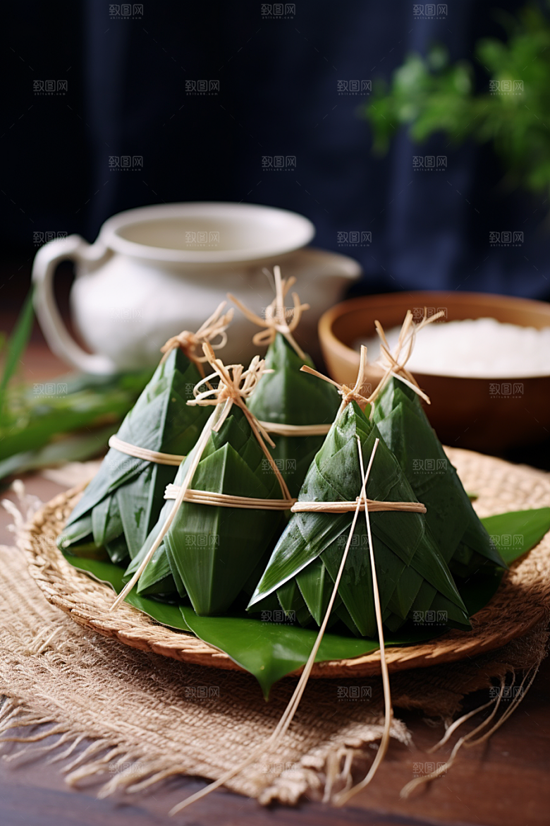粽子小吃自然摄影图