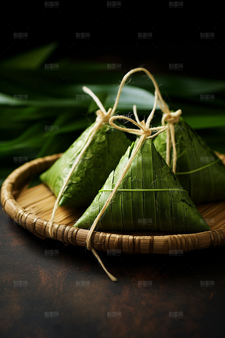 粽子自然小吃摄影图