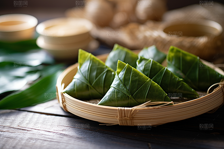 粽子美味端午节摄影图
