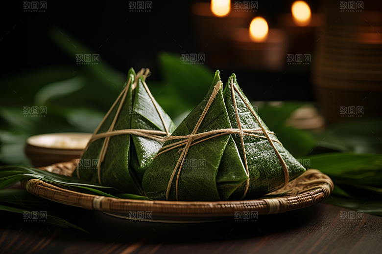 粽子端午节传统美食摄影图
