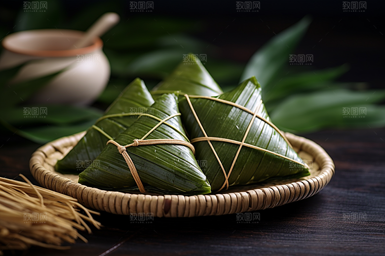 粽子美味自然摄影图