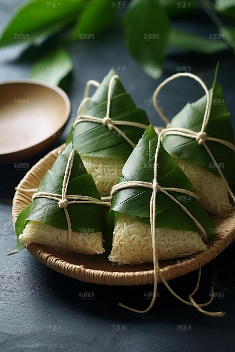 粽子美味传统美食摄影图
