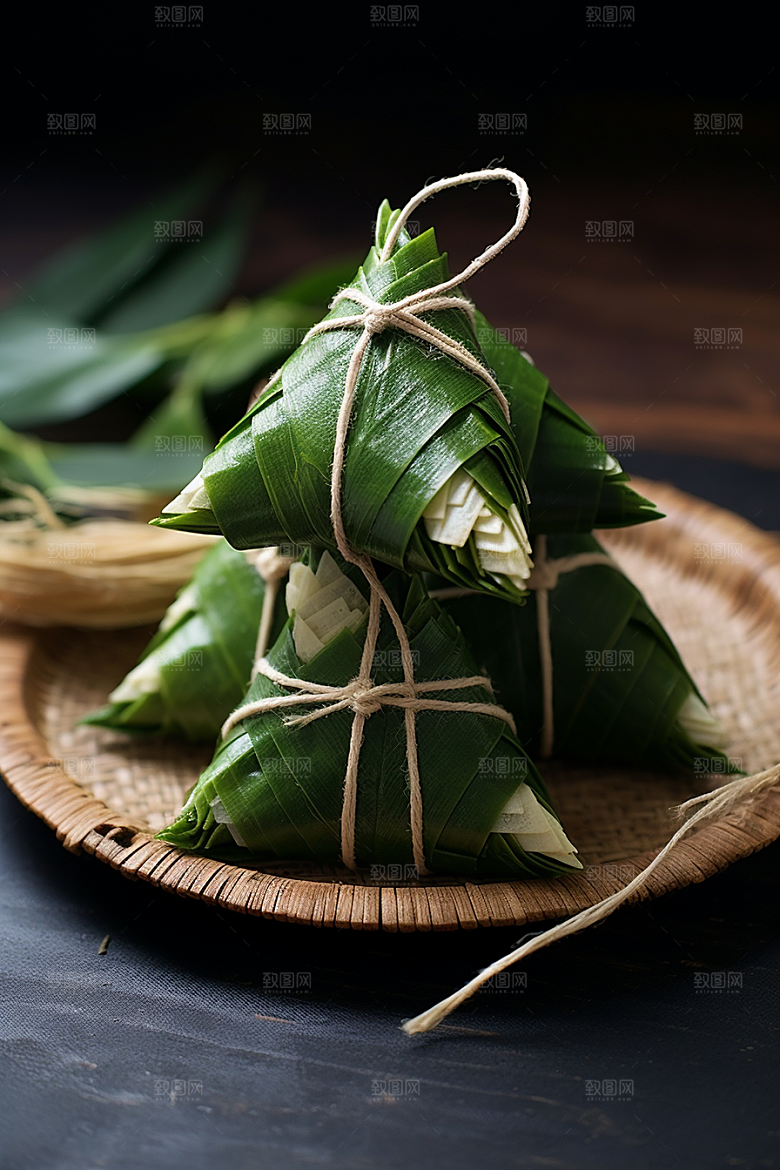 粽子节日节气美味摄影图