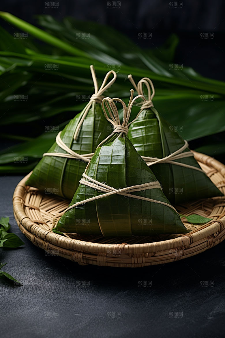 粽子端午节小吃摄影图