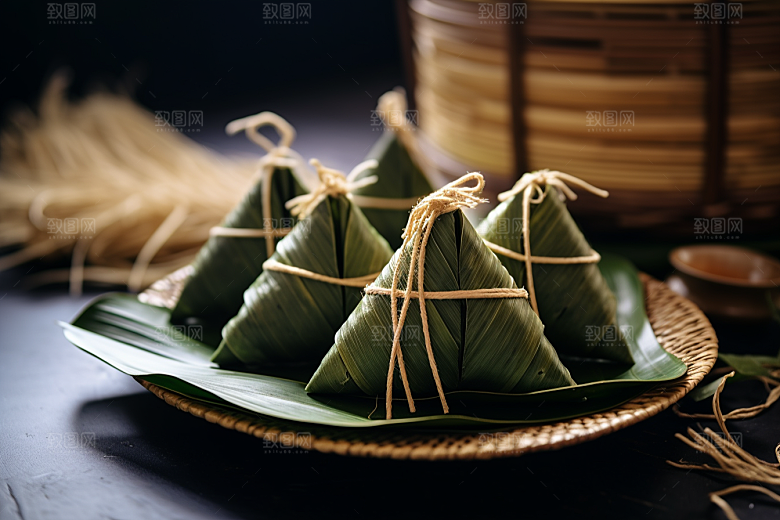 粽子小吃节日节气摄影图