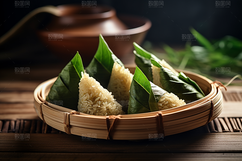 粽子端午节自然摄影图