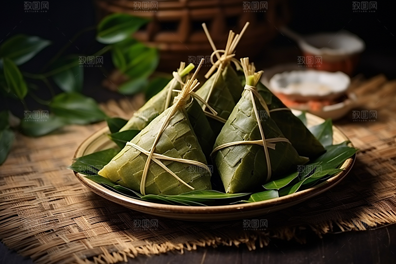 粽子端午节自然摄影图