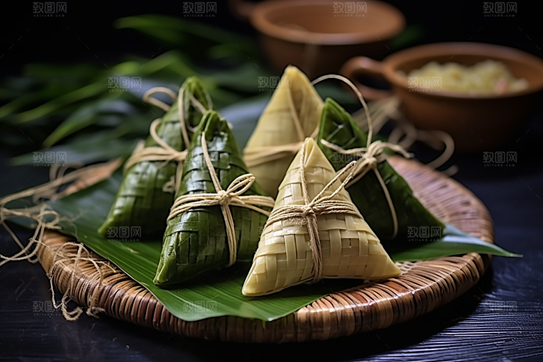 粽子自然美味摄影图