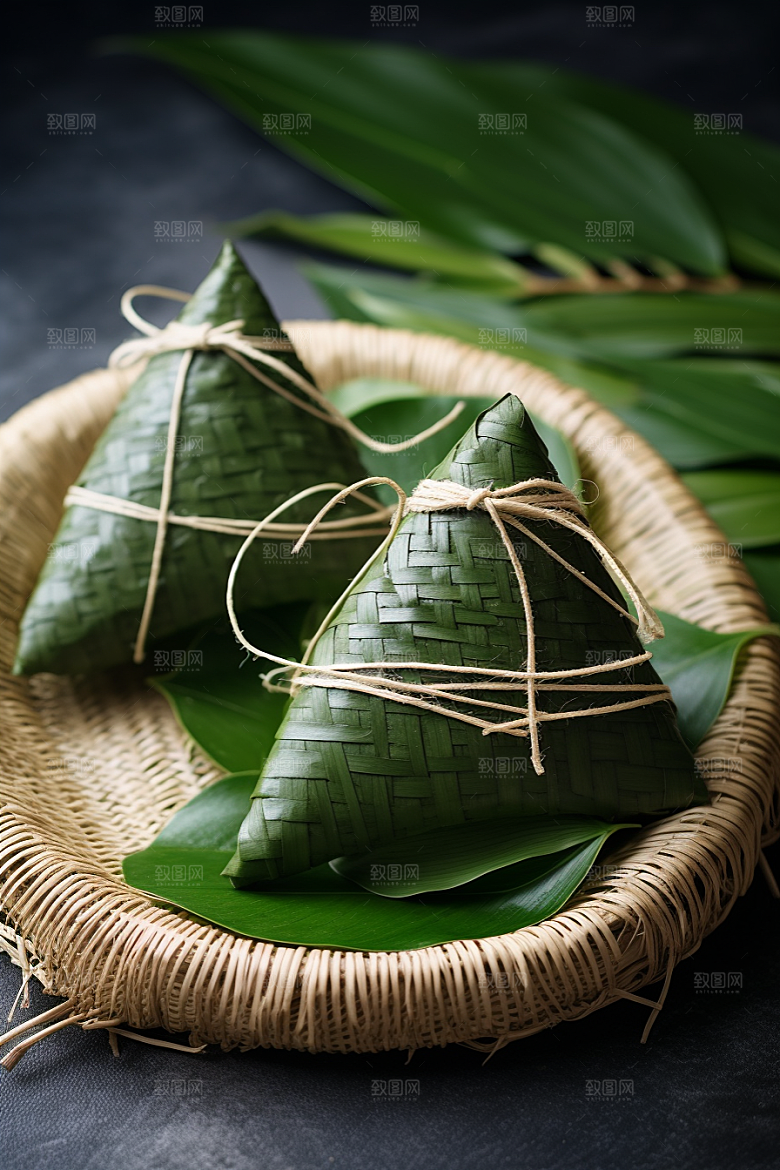 粽子包粽子自然摄影图