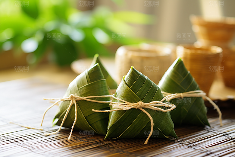 粽子端午节传统美食摄影图