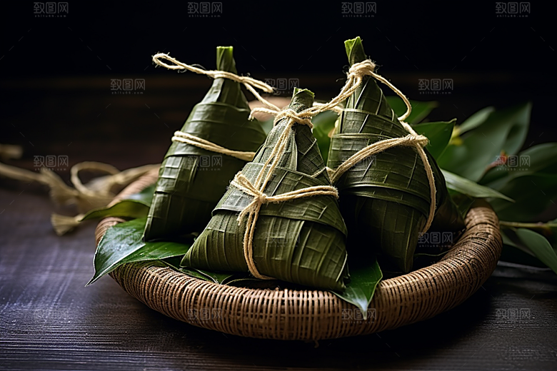 粽子美味端午节摄影图