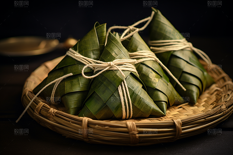 粽子高清小吃摄影图