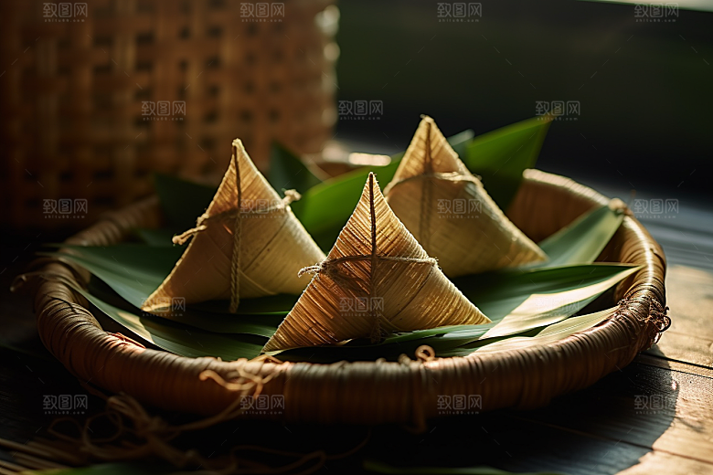 粽子自然传统美食摄影图