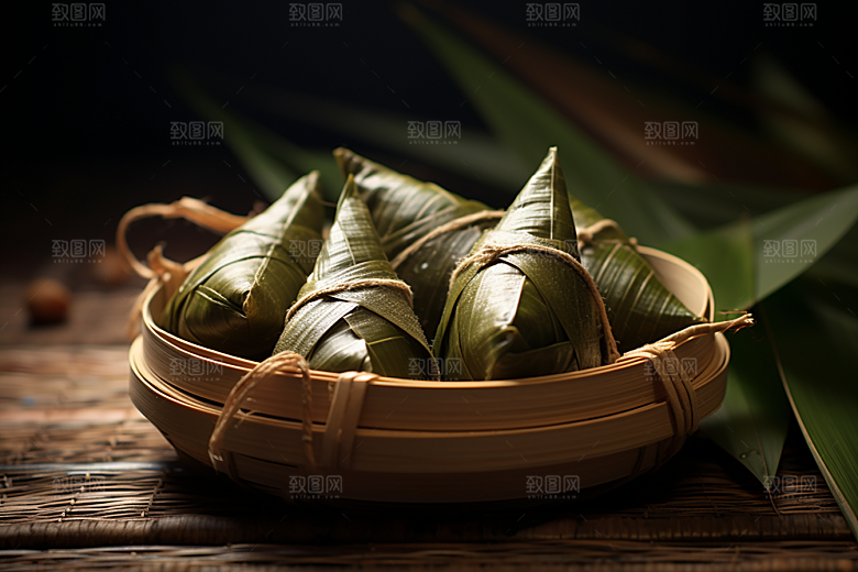 粽子节日节气传统美食摄影图