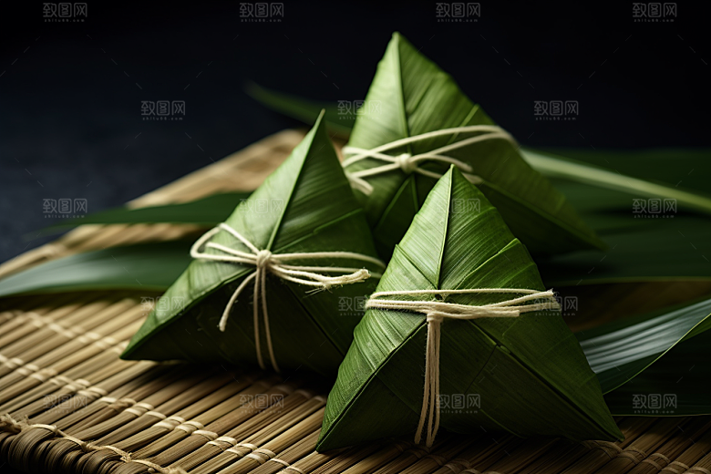 粽子节日节气美味摄影图
