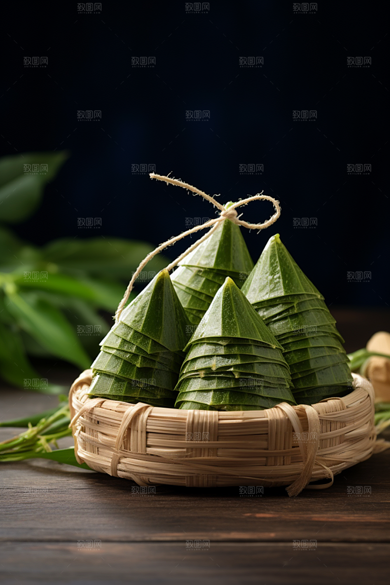 粽子传统美食节日节气摄影图