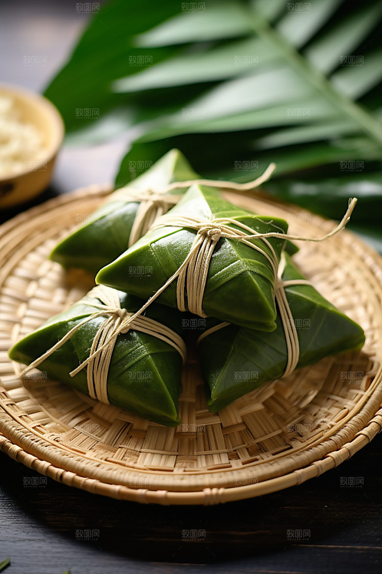 粽子传统美食端午节摄影图