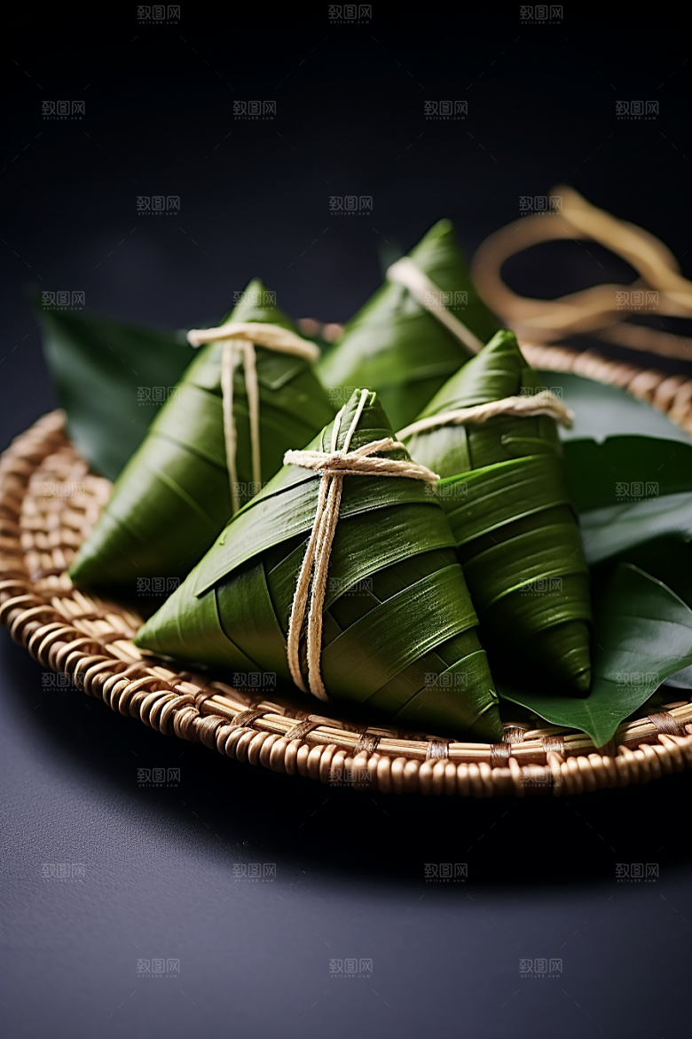 粽子包粽子自然摄影图