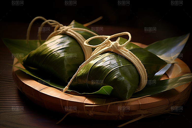 粽子小吃端午节摄影图