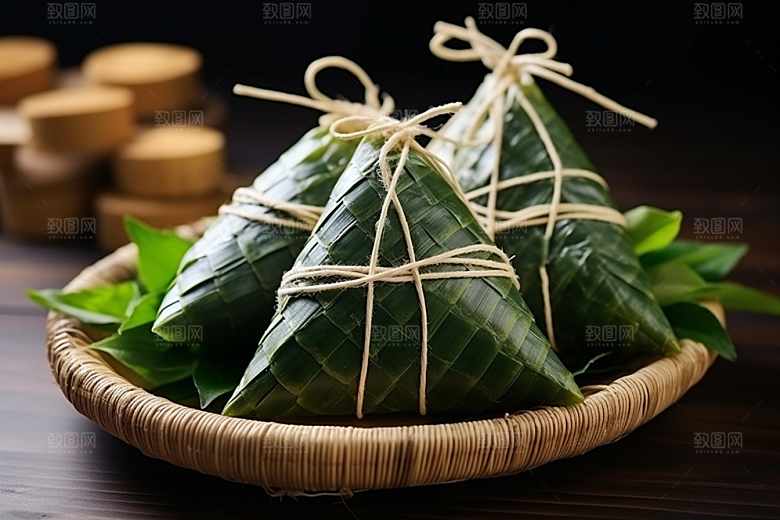 粽子高清小吃摄影图