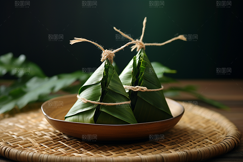 粽子传统美食小吃摄影图