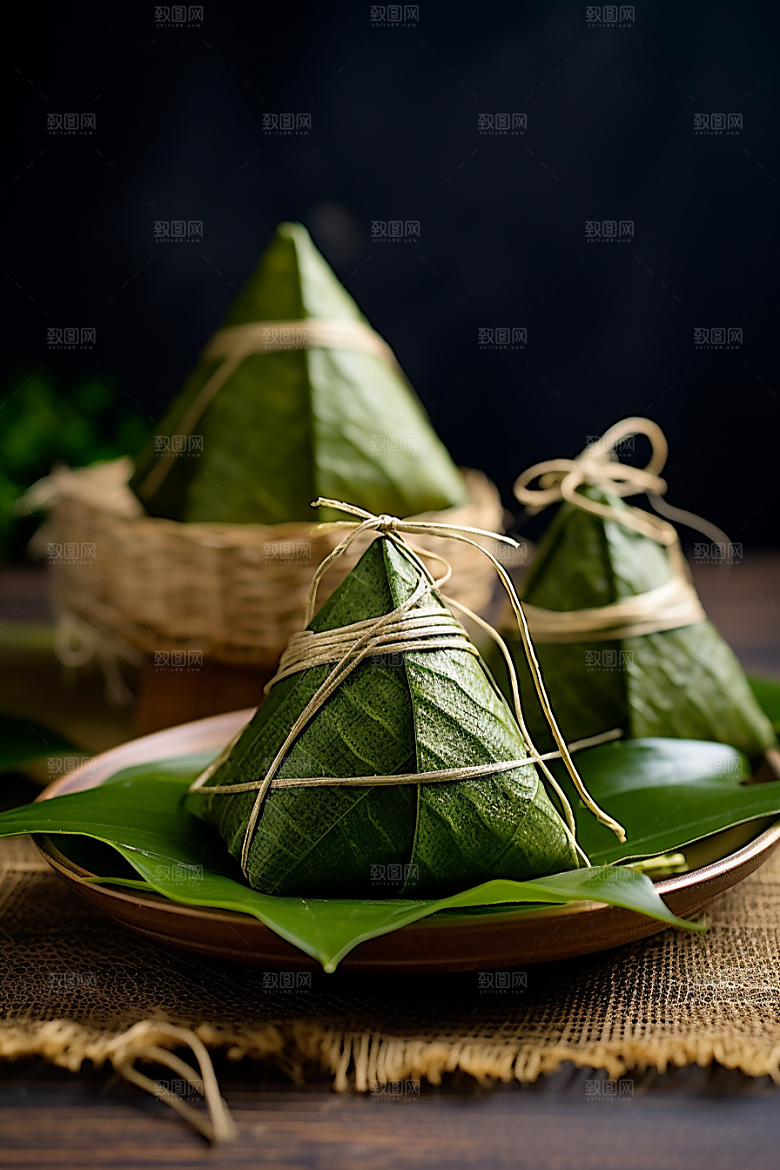 粽子包粽子自然摄影图