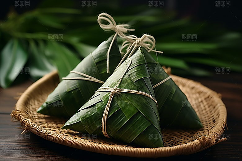 粽子自然小吃摄影图