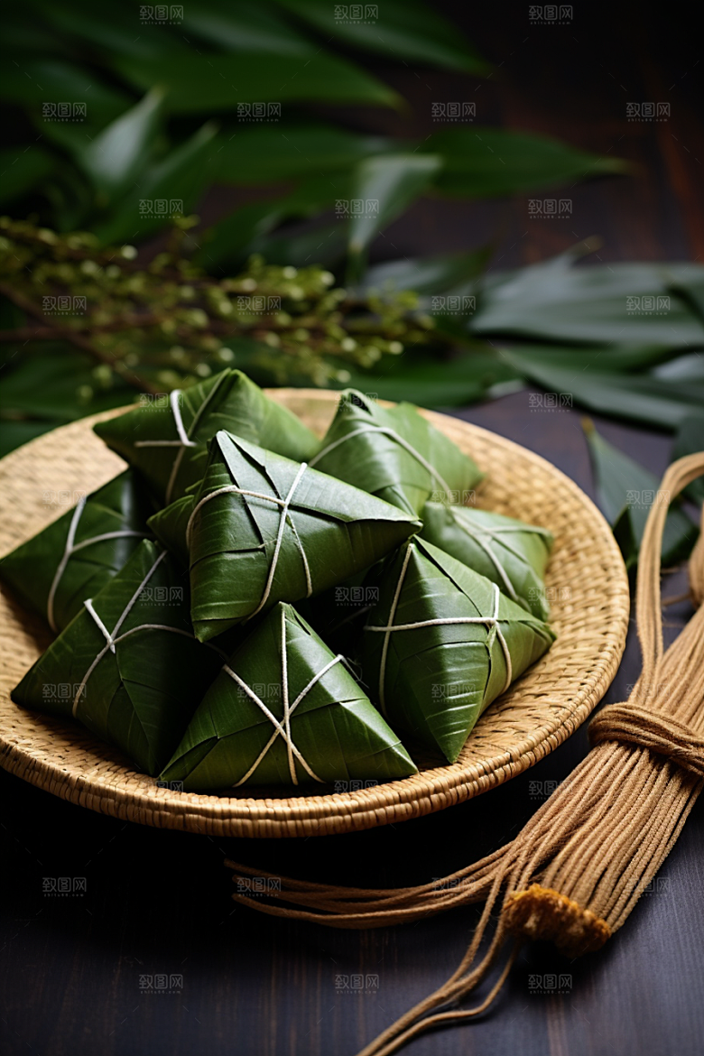粽子小吃自然摄影图