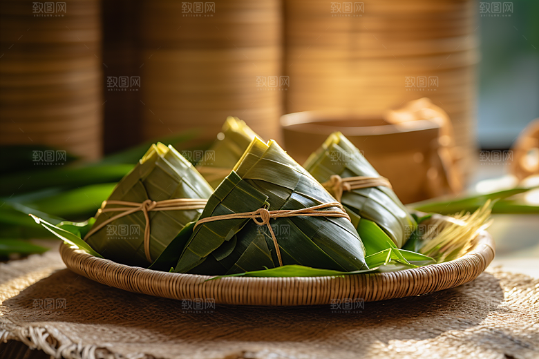 粽子自然小吃摄影图