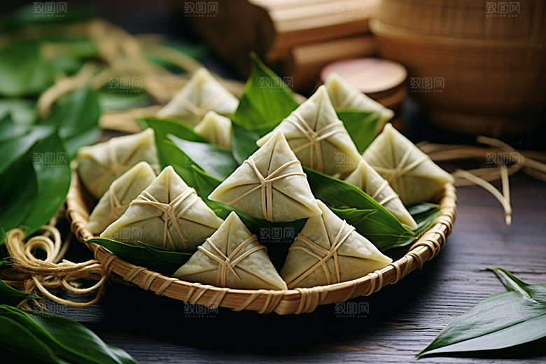 粽子美味端午节摄影图
