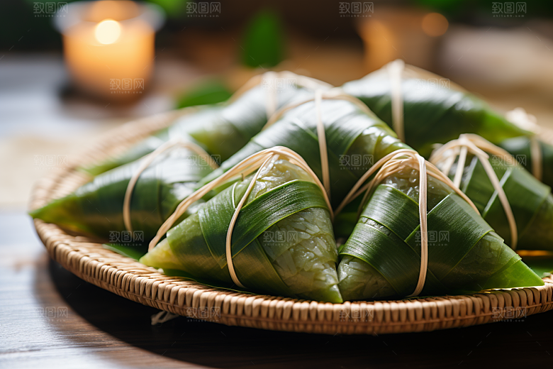 粽子传统美食小吃摄影图