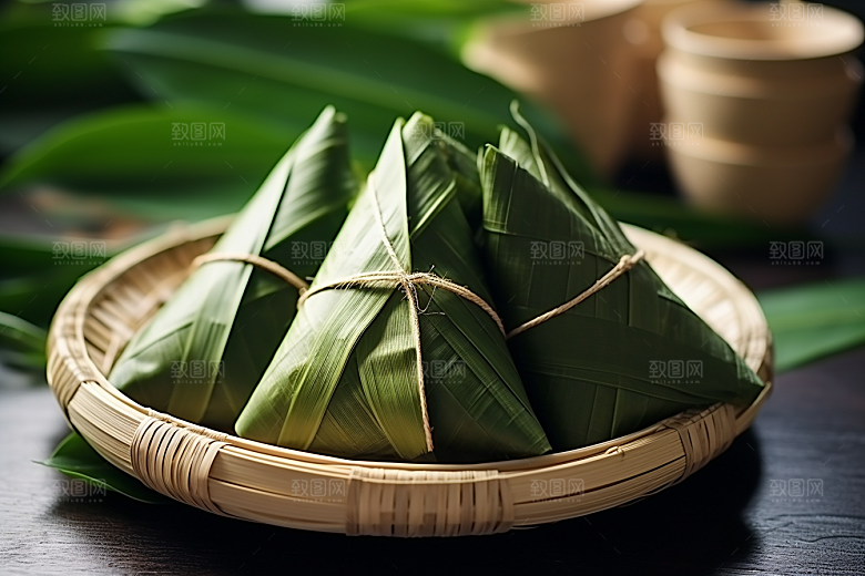 粽子美味自然摄影图