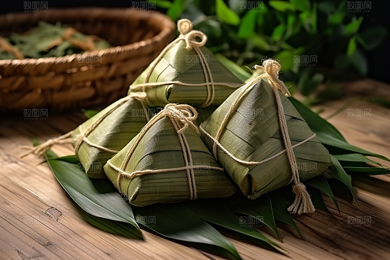 粽子小吃端午节摄影图
