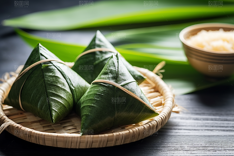 粽子美味小吃摄影图
