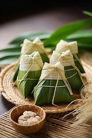 粽子传统美食美味摄影图