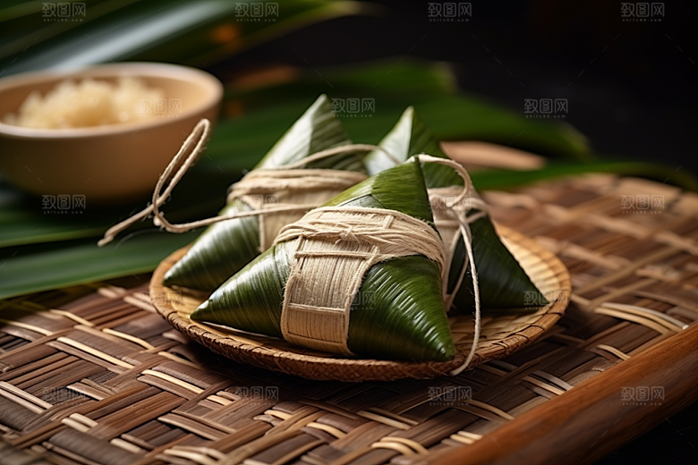 粽子美味自然摄影图