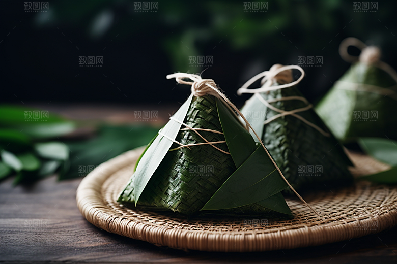 粽子节日节气美味摄影图