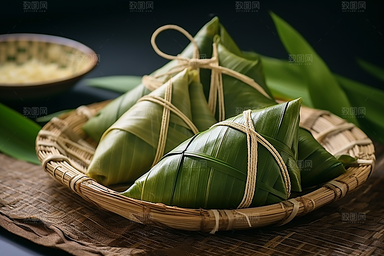 粽子高清美味摄影图