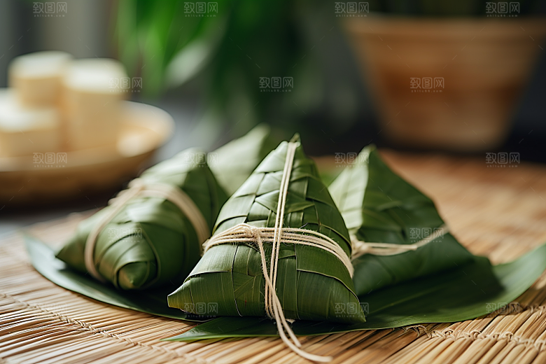 粽子节日节气小吃摄影图