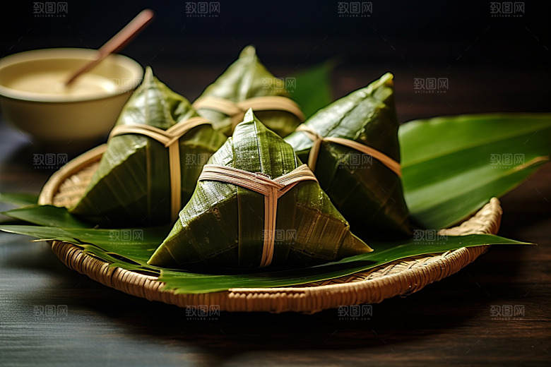 粽子美味端午节摄影图