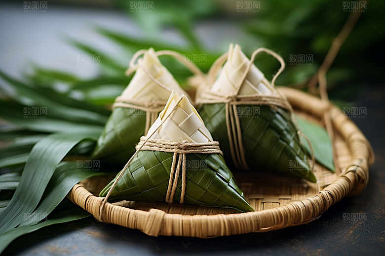 粽子自然小吃摄影图
