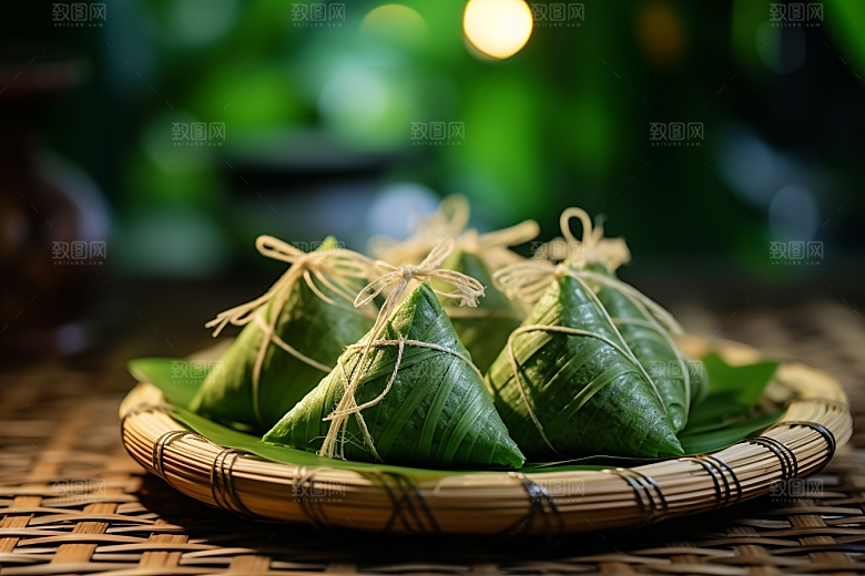 粽子自然小吃摄影图