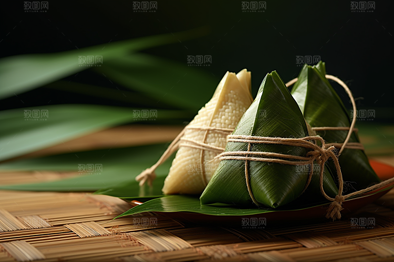 粽子端午节美味摄影图
