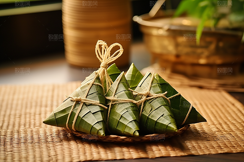 粽子小吃自然摄影图